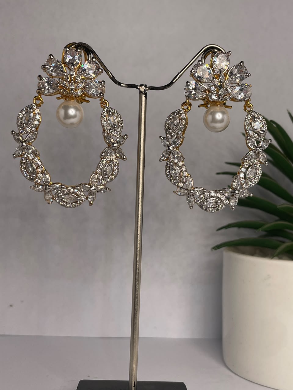 Floral Chand Bali