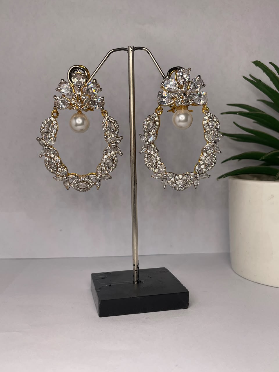 Floral Chand Bali